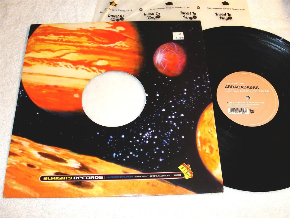 Abbacadabra "Lay All Your Love On Me" 1997 Dance/House,12" Single, VG+, UK, ABBA - Image 1 of 1