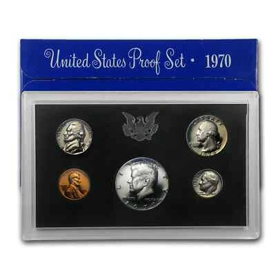 1970 United States Mint Proof Set - 5 Coins - San Francisco Mint - Image 1 of 4