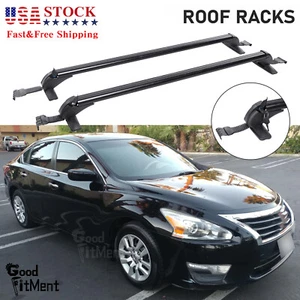 Barras transversales de 43,3" para portaequipajes con cerradura de portaequipajes para la parte superior de coche Nissan Altima 05-15 - Imagen 1 de 12