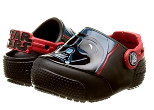 CROCS 204137-001 LIGHTS DARTH VADER Kid's (M) Black Croslite Slip-On Clogs - Picture 1 of 7