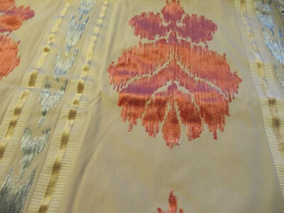 New Piece Silk Fabric(Remnant), Multicolored, 37in L x 22in W - Image 1 of 3