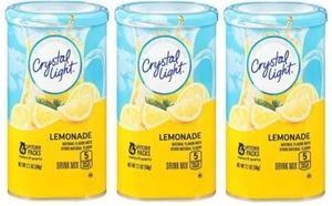 (3 Ct) Crystal Light Lemonade Drink Mix 8-Quart, 2.1-Ounce Canisters - Imagen 1 de 1
