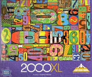 Vintage Numbers 2000 Piece Puzzle - Picture 1 of 1