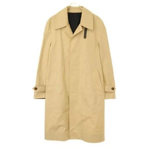 TOM FORD 19SS LEATHER COMBINATION TRENCH COAT BS008 TFO841 BEIGE 46 Used MESC-0 - Picture 1 of 8