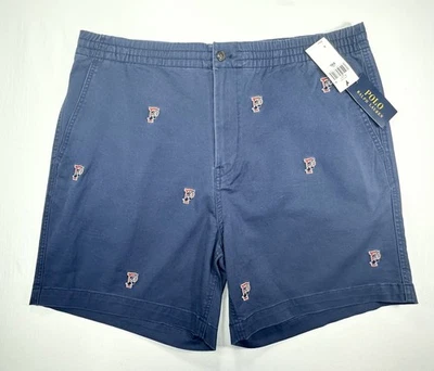 Pantalones Cortos Clásicos Polo Ralph Lauren Nuevos con Etiquetas Elastizados Azul Para Hombre 2XL Foto 1 de 4