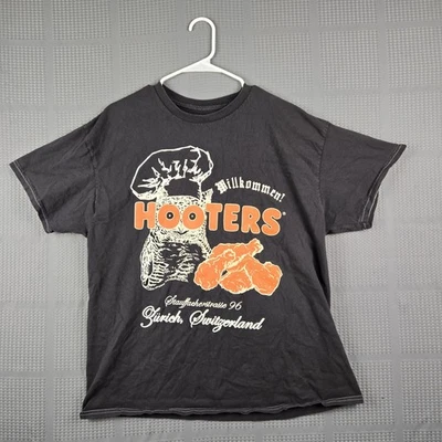 Camiseta Hooters De Colección Zurich Suiza Talla XL Negra Bienvenido Desde 1996 Foto 1 de 4