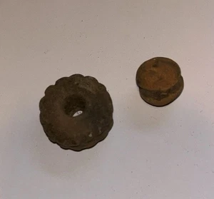 1” y 0,05” ~ Mini Pequeño Maya Antiguo Coleccionable Cerámica Hecho a Mano - Imagen 1 de 4