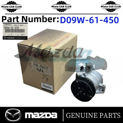 Compresor de aire acondicionado genuino Mazda 2 CX-3 2016-2021 D09W-61-450 Foto 1 de 4