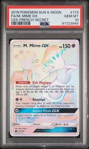 Carte Pokémon M. Mime GX 173/168 PSA 10 Tempête Céleste POP 2 !!! - Imagen 1 de 2