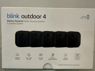 BRAND NEW SEALED BLINK 2024 Wireless Outdoor 5-Camera $400 Elsewhere** - Image 1 of 4