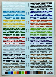 S.K. Decals SK24210 Porsche 911 GT3 RS Stripe all colours Decal Sheet - Picture 1 of 1