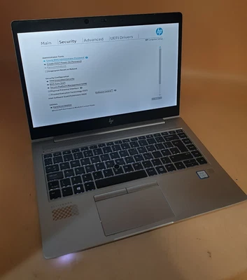 HP EliteBook  840 G5 14" CORE i5-8350U  1.7GHZ  BIOS BOOT LAPTOP SL29 - Image 1 of 4