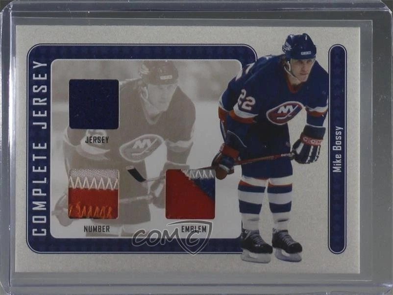 2004 ITG Franchises Update Edition Gold Jersey/Emblem/Number 1/1 Mike Bossy 0a4 - Image 1 of 3