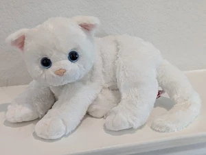 Muñeco de peluche Ty clásico cristal blanco gatito gato 2011 ojos azules animal de peluche - Imagen 1 de 8