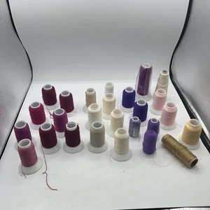 26 USED Spools of YLI Woolly Nylon Thread... Different Colors Including Metallic - Picture 1 of 15
