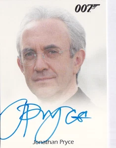 James Bond Heroes & Villains 2010 Autograph FULL BLEED Card Jonathan Pryce - Picture 1 of 2