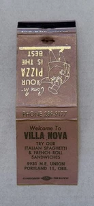 Cubierta de cerilla vintage Villa Nova Portland Oregon 440B - Imagen 1 de 1