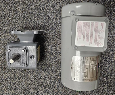 Boston Gear AEUTF-B General Purpose Motor w/ F71020KPB4G6 Gear Reducer - Image 1 of 4