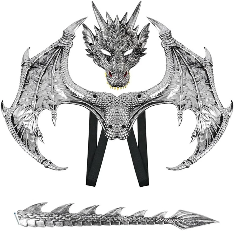 Himine Alas de Dragón Accesorios Cosplay Ala con Máscara de Cola Foto 1 de 1