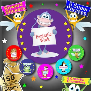 LEHRER BELOHNUNG AUFKLEBER PAKET FÜR KINDER 258 STICKER - Schule/Kindergarten Sticker - Bild 1 von 9