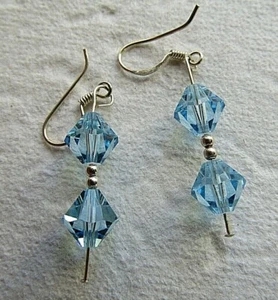 Elegant Long Drop Earrings Women 925 Silver - Picture 1 of 7