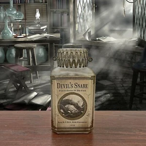 Devil's Snare Magic Potion Glass Bottle Herbology Magical Wizarding Fantasy Prop - Foto 1 di 6