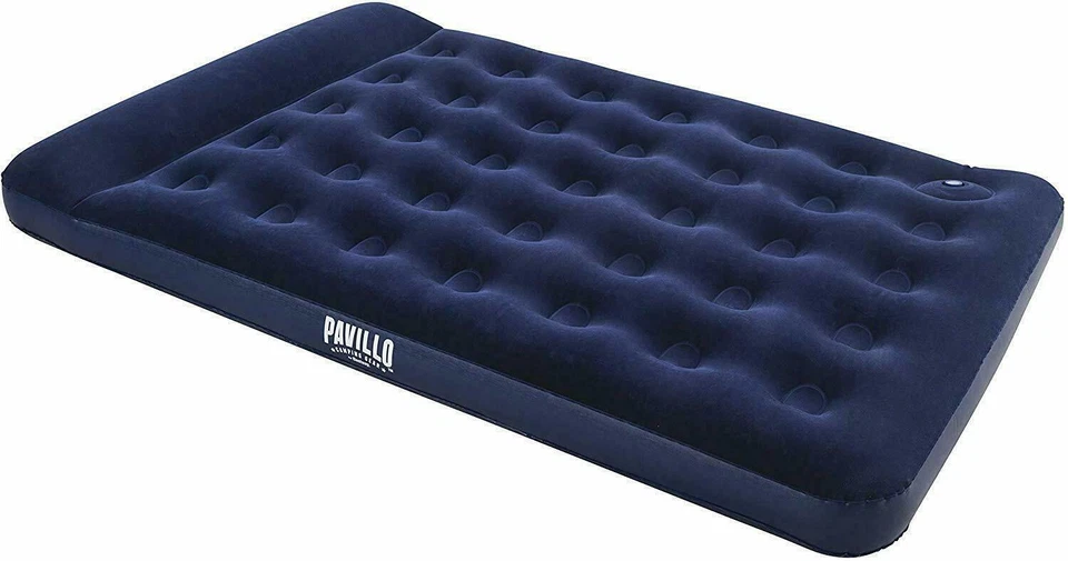 Double Pavillo Inflatable Airbed Bestway Camping Air Bed Built-In Pillow - Image 1 of 1