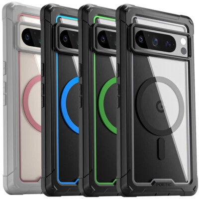 For Google Pixel 8 Pro Case | Poetic MagSafe With Built-in Screen Clear Cover - Image 1 of 4