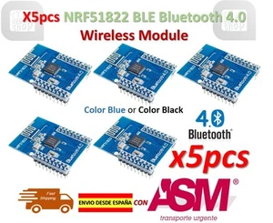 5pcs CORE51822 BLE4.0 Bluetooth Wireless Module NRF51822 Communication Board - Imagen 1 de 1