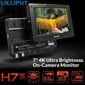 LILLIPUT H7S 7 Inch 1800nits High Brightness Tally Field Monitor for DSLR Camera - Picture 1 of 8