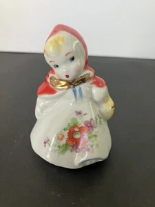 Vintage USAl Little Red Riding Hood Single Salt or Pepper Shaker Figurine J - Picture 1 of 4