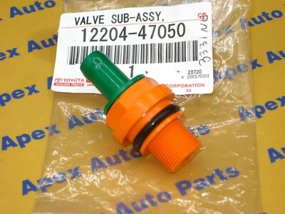 Subconjunto de válvula Scion IQ PCV ventilación con sello de goma OEM Toyota Foto 1 de 4