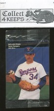 1991 Mother's Cookies #4 Nolan Ryan (HoF Texas Rangers) (Nrmt in Package)