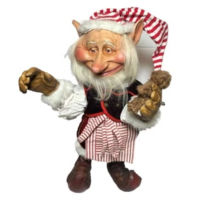 De colección Mario Chiodo Studios Taller de Navidad Elfo con Oso en Caja 25" Usado en Excelente Condición - Imagen 1 de 11