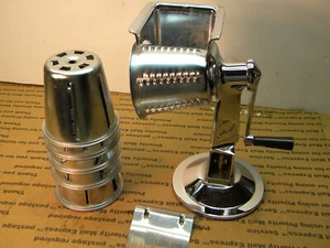 Brenner Cutter, Food processor w/5 cutting cones, vacuum grip stand; TESTED ! - Picture 1 of 10