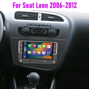 7" 4+64GB For Seat Leon 2006-2012 Car Radio Carplay Android Auto Head Unit FM BT - Picture 1 of 21