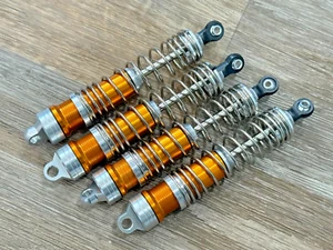 BIG BORE ALUMINUM Shock For Traxxas Jato 4x4 VXL 1/8 Buggy Gold - Picture 1 of 3
