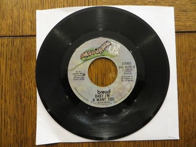 Bread – Baby I'm - A Want You / Truckin' - 1971 - Elektra EKS45751 7" Single VG+ - Image 1 of 2