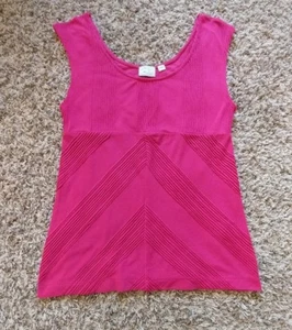 Postmark Anthropologie Damen Tanktop Größe Small ärmellos himbeerefarben Chevron - Bild 1 von 5