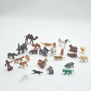 Vintage Marx Animals Wild Farm Hongkong 1960er Jahre Kamel Elefant Löwe Känguru 28 - Bild 1 von 8