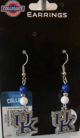 Kentucky Wildcats Dangle Earrings (Fan Bead) NCAA Licensed Jewelry Cover