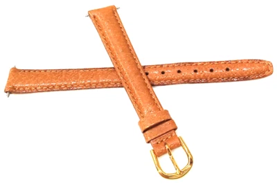 7.75" 198mm LONG Timex Ladies Womens Tan Genuine Pigskin Leather 12mm Watch Band - Image 1 of 4