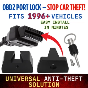 Obd2 Port Lock Protector Anti Theft For All 1996+ Vehicles obd2 port blocker - Picture 1 of 7
