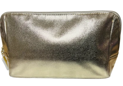 ¡Nuevo! Bolsa grande de maquillaje cosmético Lancome color dorado Foto 1 de 4