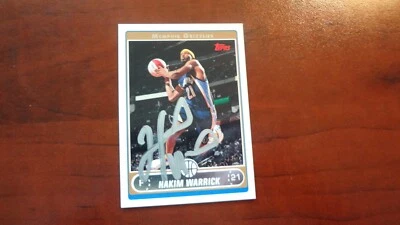 2006-07 TOPPS HAKIM WARRICK   AUTOGRAPHED BASKETBALL  CARD — 第 1/2 张图片
