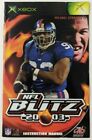 NFL Blitz 20-03 Xbox MANUAL ONLY Replacement Original 2003 Michael Strahan