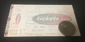 PLAYHOUSE SQUARE CENTER CLEVELAND OH 2001 CHRISTMAS SPECTACULAR TICKET + BONUS - Picture 1 of 2