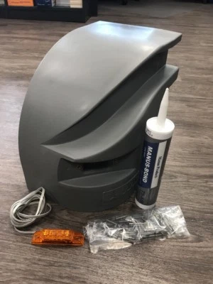 Morgan Corner Cap - Driver Side - OEM -  62665 + LIGHT - Box Truck Morgan Olson - Image 1 of 4