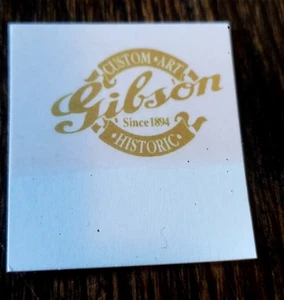 GIBSON CUSTOM SHOP HEADSTOCK GOLD / LOGO TETE DE GUITARE GIBSON CUSTOM SHOP GOLD - Picture 1 of 1