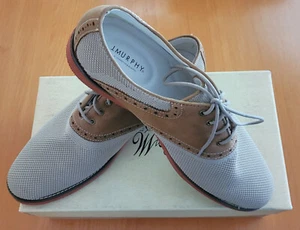 JOHNSTON MURPHY 59-1780 HERREN BEIGE MESH STOFF/LEDER SCHUHE GRÖSSE: 12 M - Bild 1 von 12